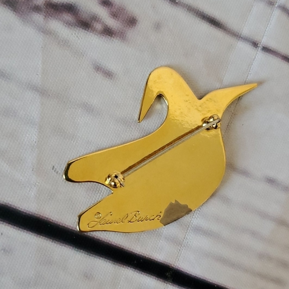 Laurel Burch Duck Brooch - Picture 3 of 4